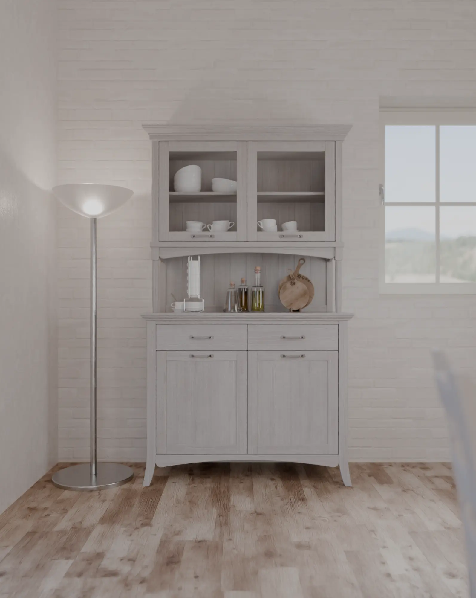 ARCANDA Credenza base 2 ante e 2 cassetti